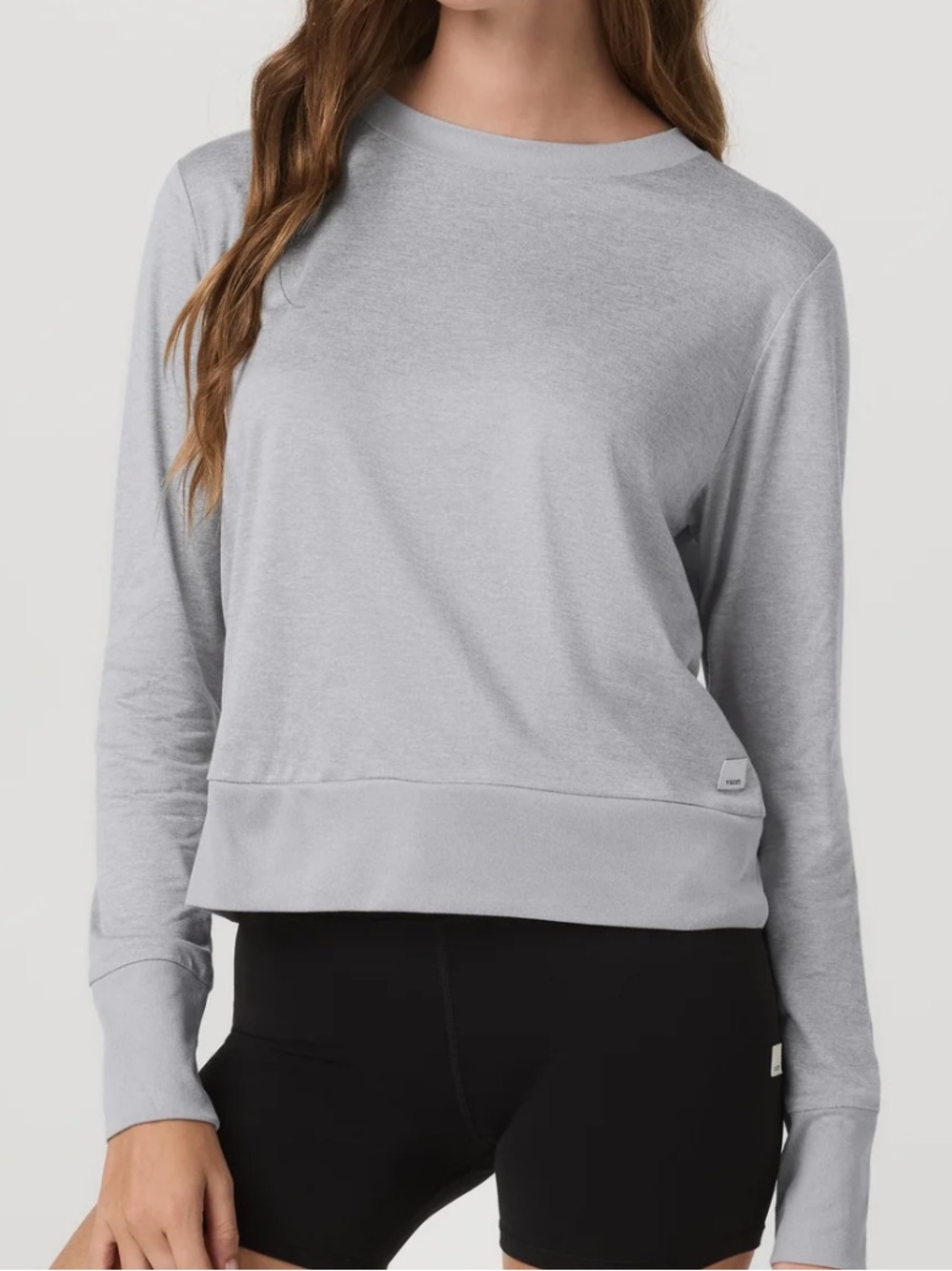 Vuori Women’s Daydream crew - light heather grey - Picture 1 of 7